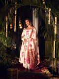 Indira Three Piece Handblock Anarkali Set