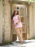 Soft Gulaab Pink Kurta Set with Printed Cotton Salwar