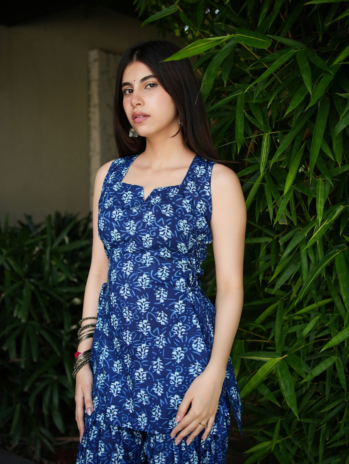 Ira Indigo Two Piece Farshi Set