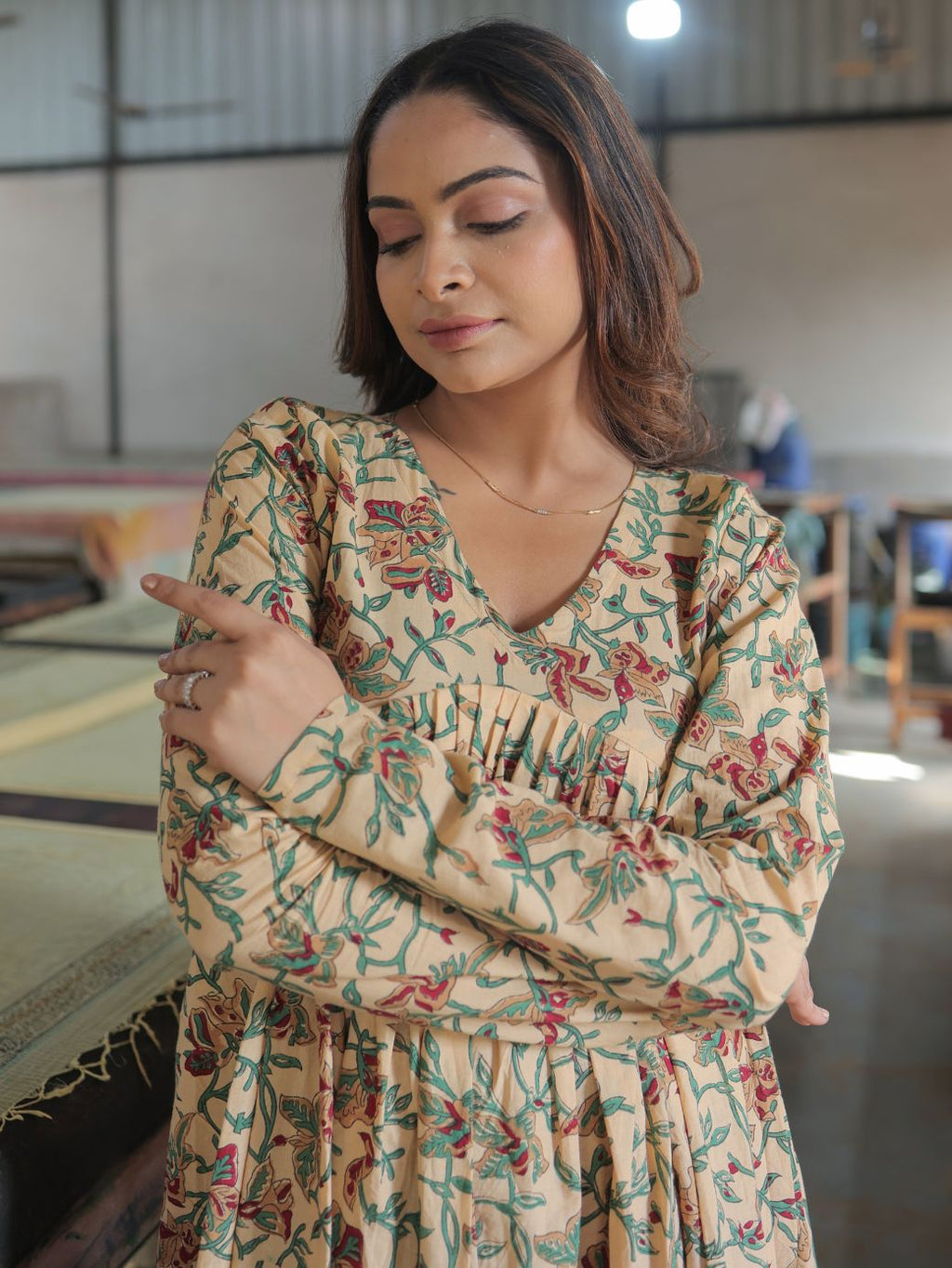 Phoolwari Anarkali – 3 Piece Set