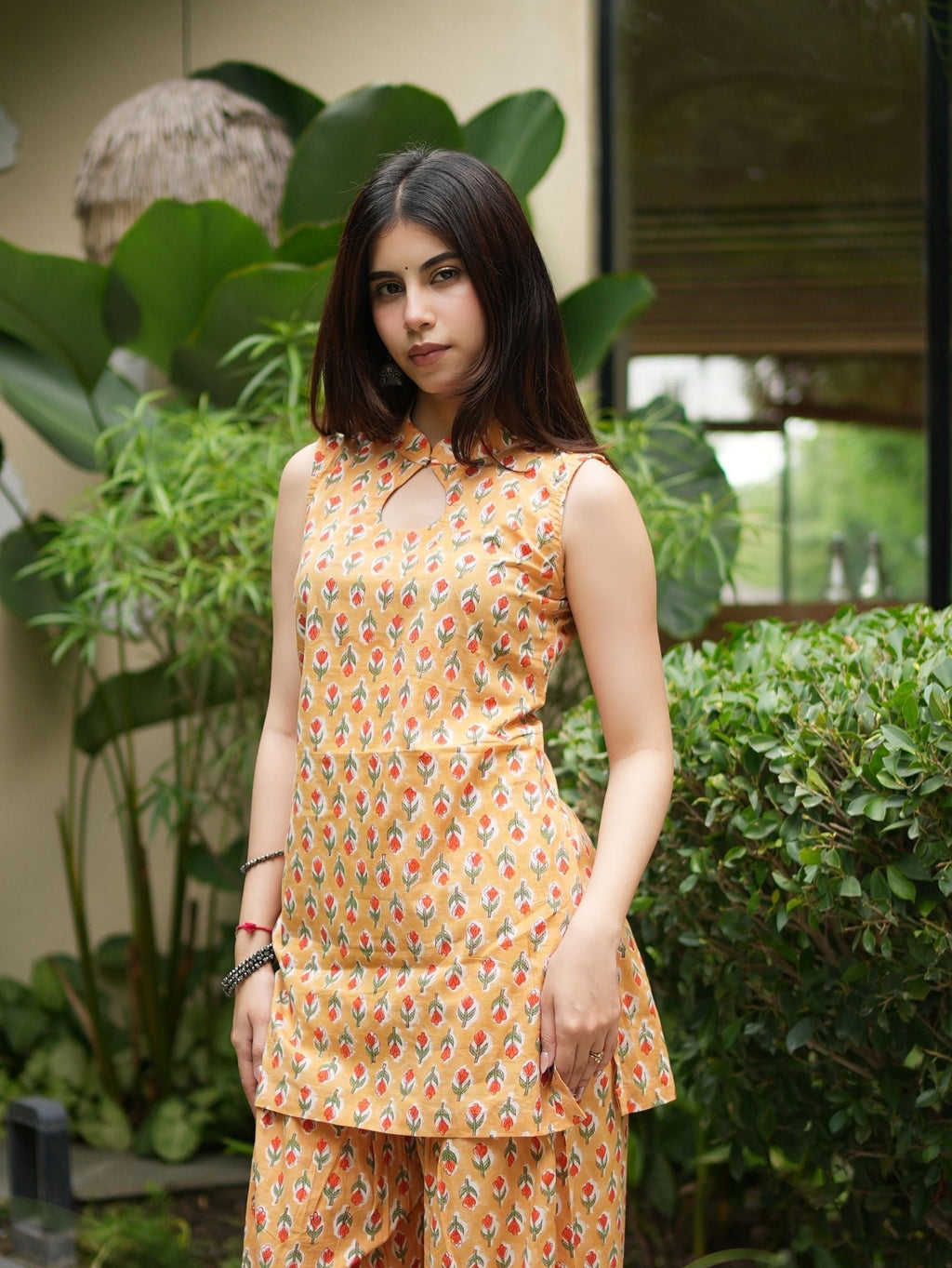 Hiranya Yellow Two Piece Farshi Set