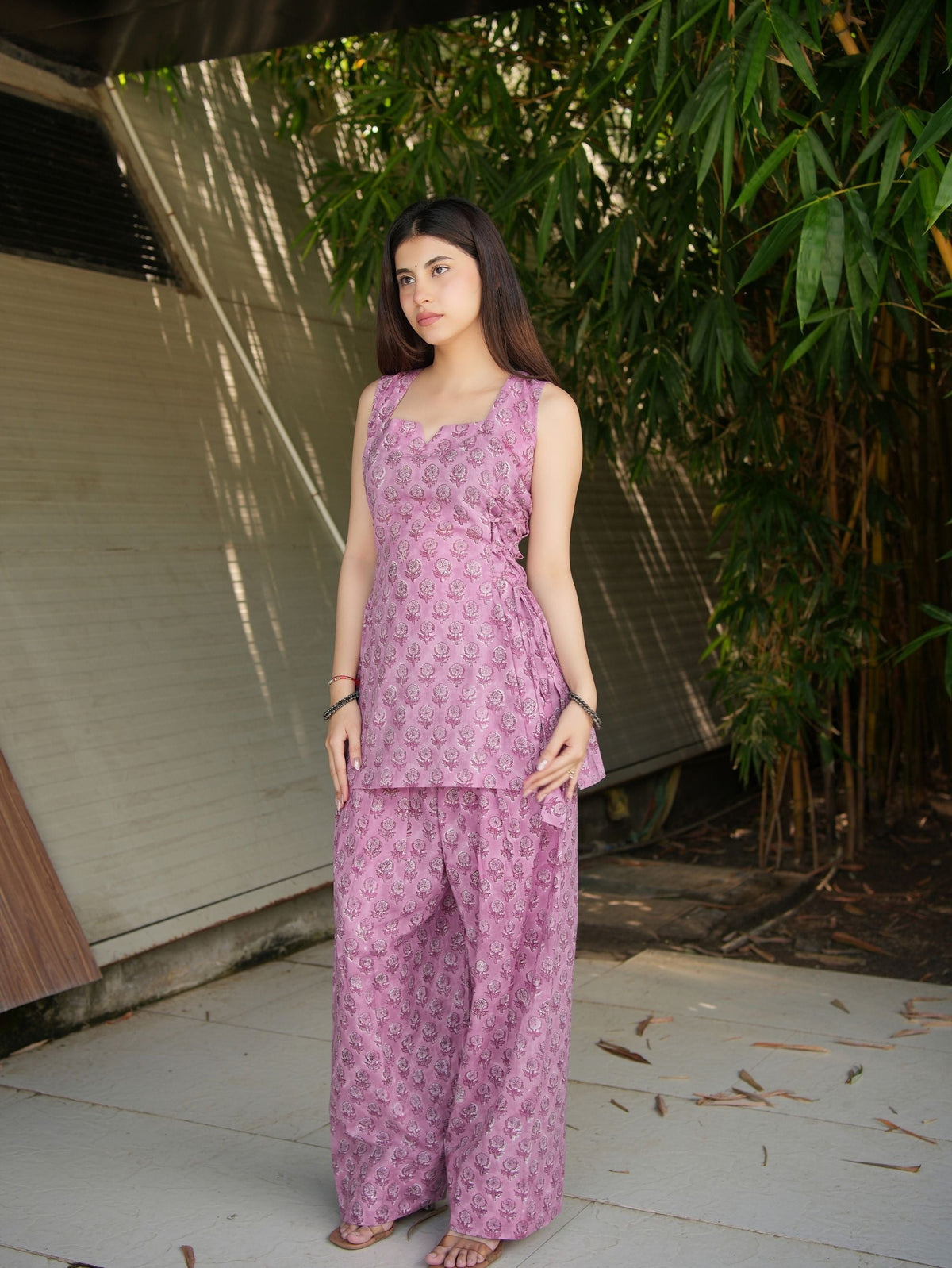 Sitara Pink Two Piece Farshi Set