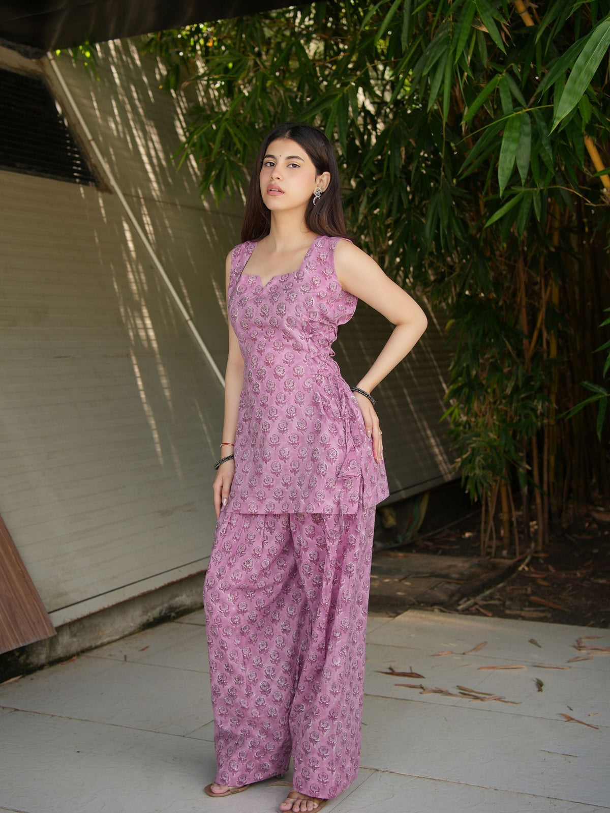 Sitara Pink Two Piece Farshi Set