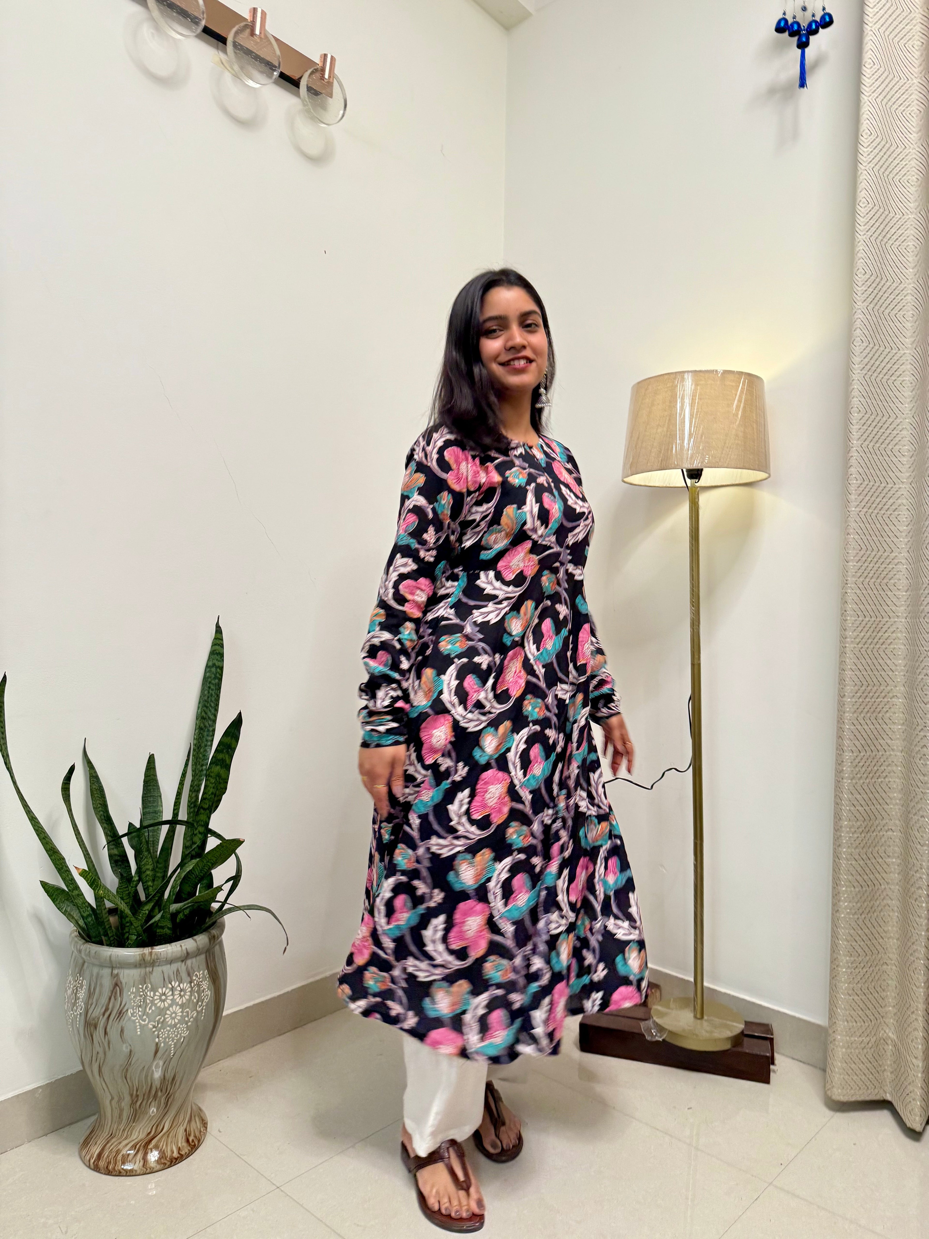 Rangrez Handblock Print Cotton Kameez