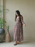 Samara Set Three Piece Cotton Anarkali Set