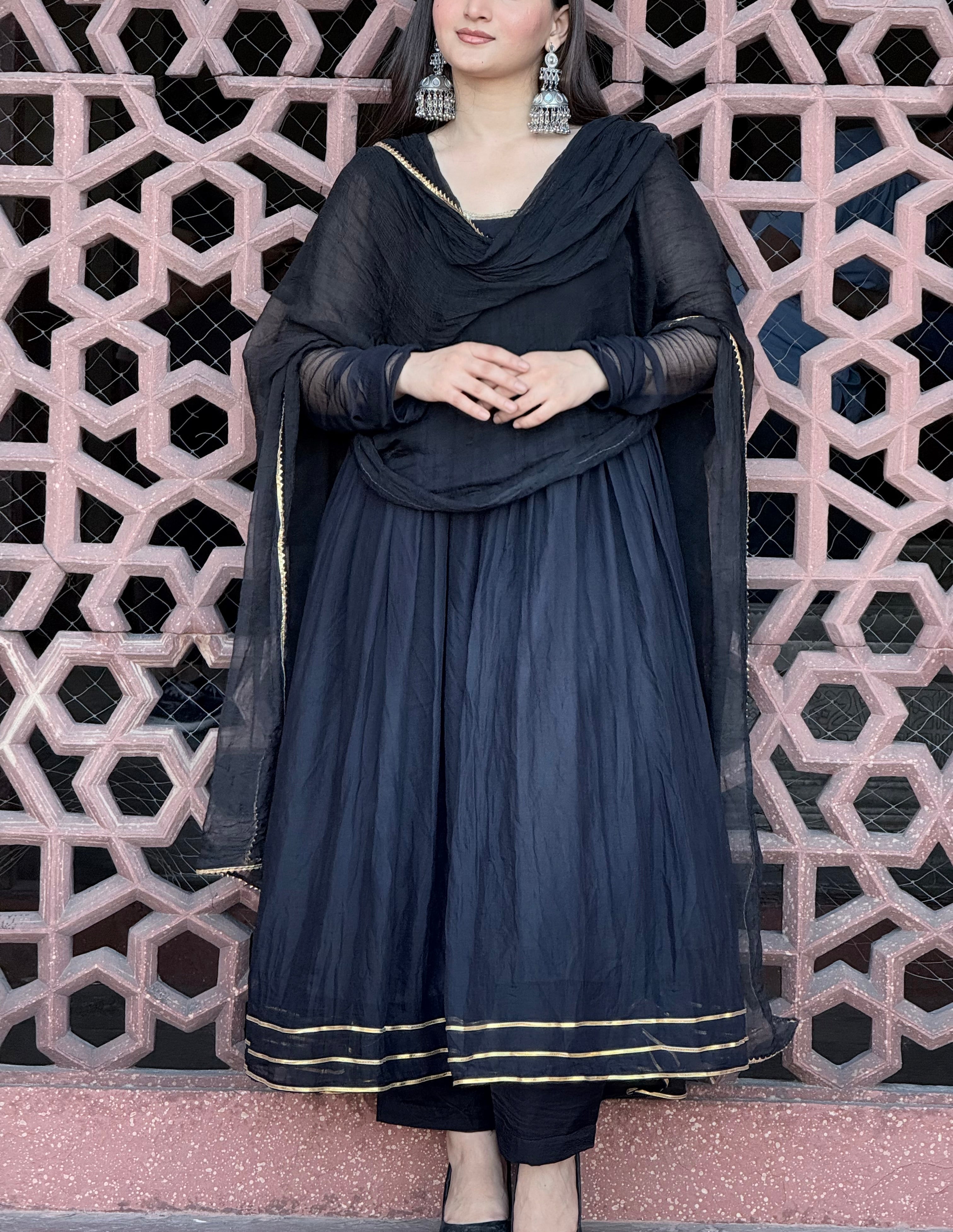 Noor anarkali (ghera) set