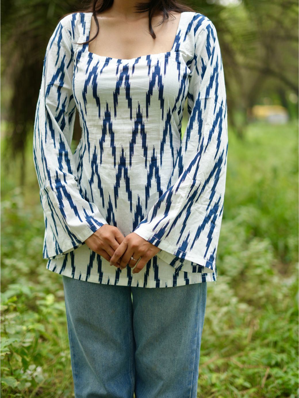 Ocean Wave Short Kurti