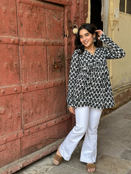 Black syahi kurta