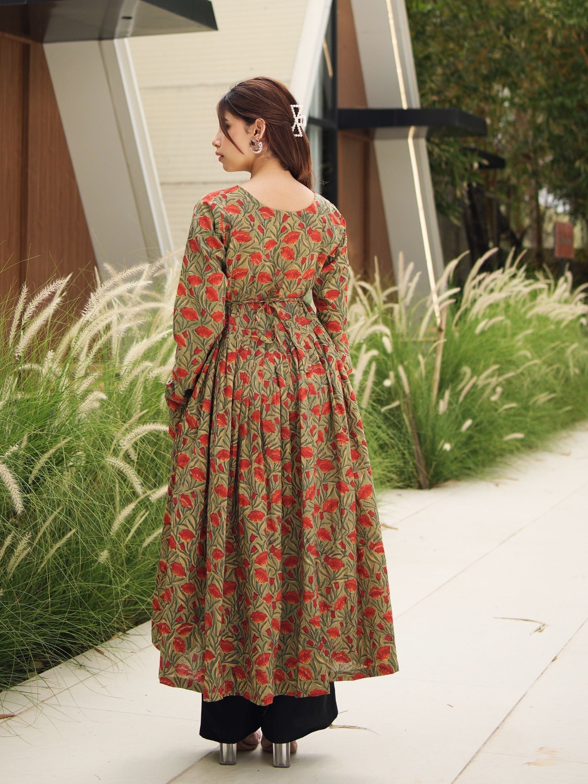 Mohini Handblock Cotton Kameez for Women