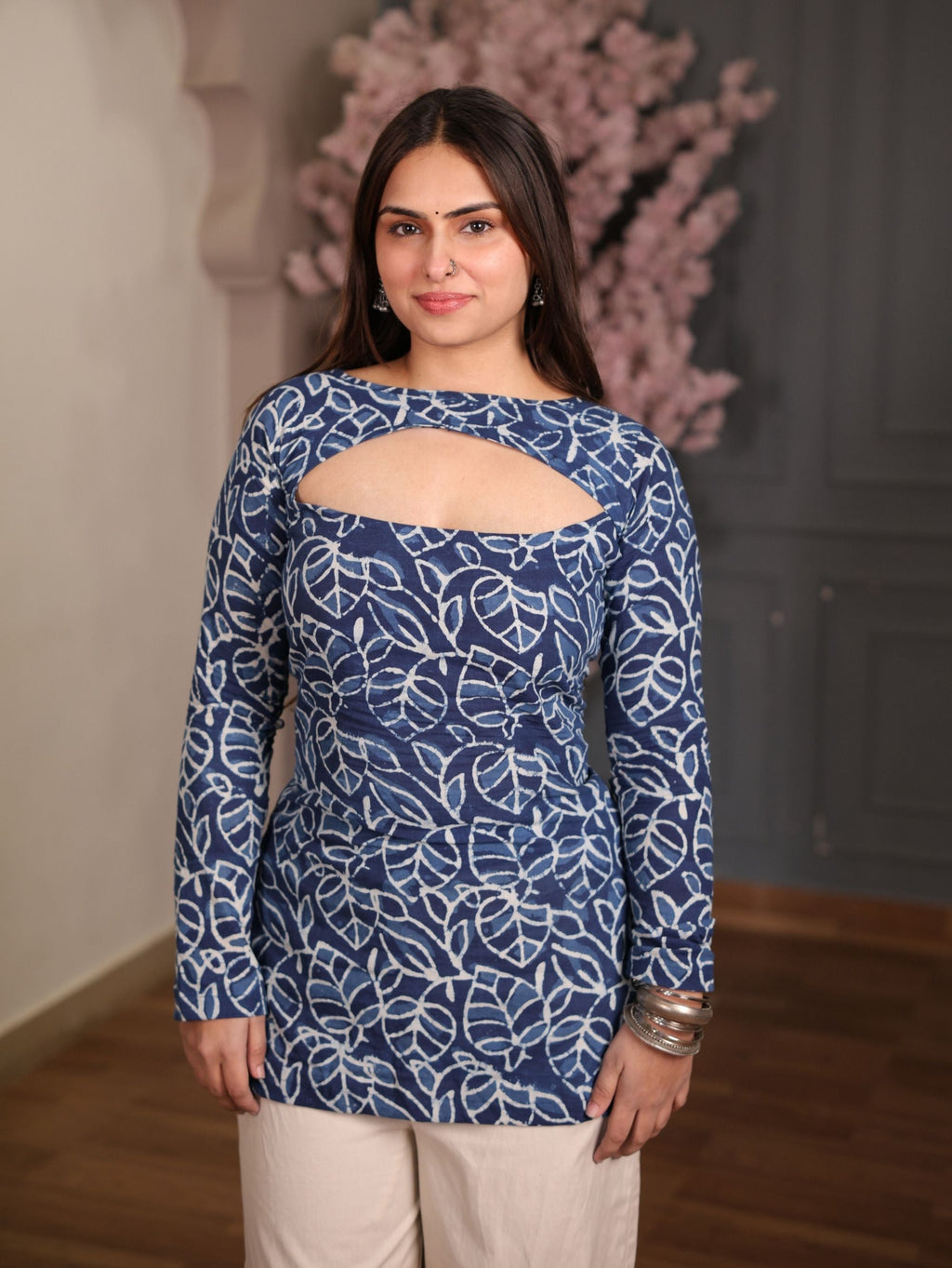 Aarohi Indigo Convertible Short Kurti Set