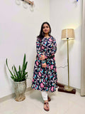 Rangrez Handblock Print Cotton Kameez