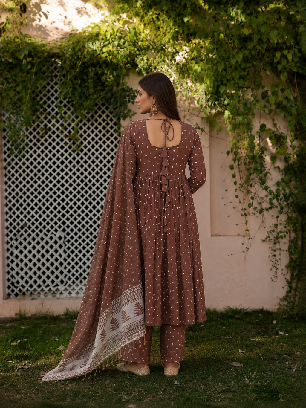 Zameer Cotton Anarkali Set