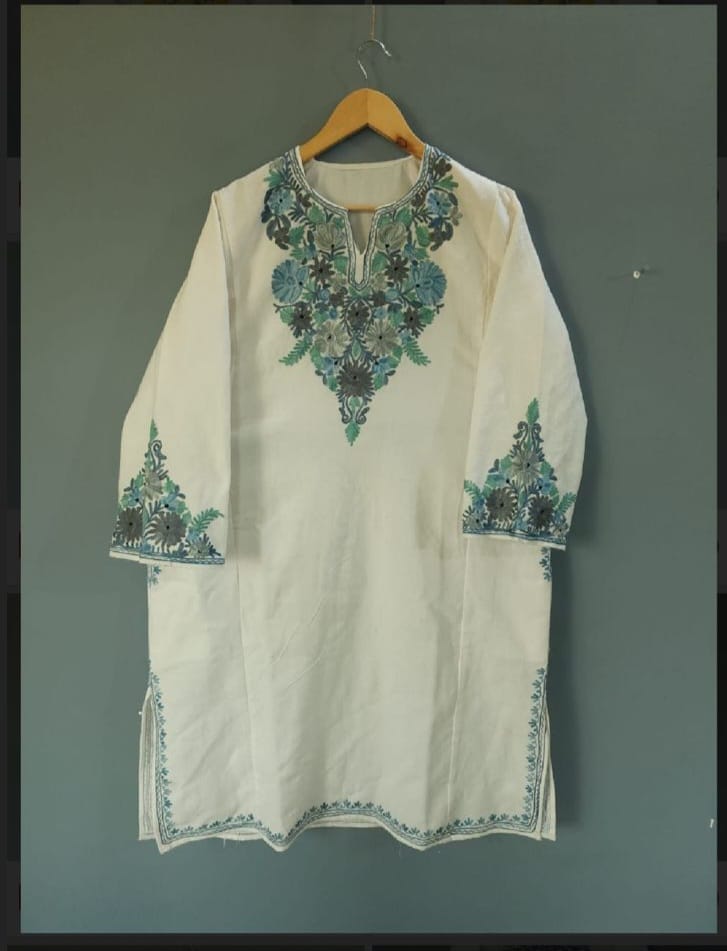 Traditional Kashmiri Embroidered Pheran